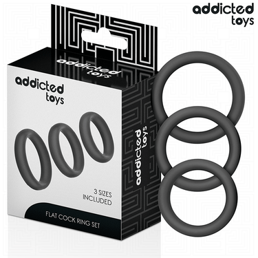 Anelli Piatto in Silicone Medico - Set per Prestazioni e Piacere